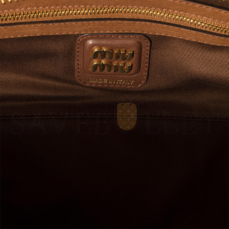 MIU MIU BEAU PATCHWORK LEATHER BAG 5BB173 (27*12*8cm) MIU MIU BEAU PATCHWORK LEATHER BAG 5BB173 (27*12*8cm)